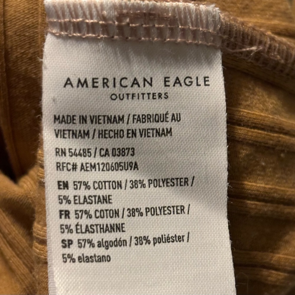 Asymmetrical mustard tank top size small American Eagle - Picture 4 of 4